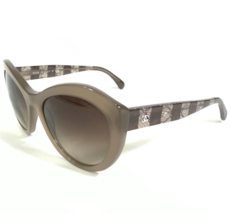 Chanel Sunglasses 5294 c.1416/S5 Brown Striped Cat Eye Frames with Brown Lenses - £259.96 GBP