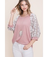 Women&#39;s Solid French Terry Fashion Top - $34.27 CAD