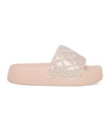 Madden Girl Womens 8 M Blush Pink Rhinestone Slide Flip Flop Sandals NIB... - $32.33