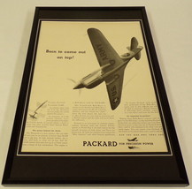 1942 Packard Warhawk US Army Framed 11x17 ORIGINAL Vintage Advertising Poster - £55.38 GBP