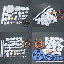 Bluemoona Plastic Gears Kits Pulley Belt Shaft Robot Motor Set Worm Crown DIY Ca - £5.51 GBP