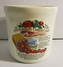 Vintage Ceramic Strawberry Cheesecake Recipe Utensil Jar Kitchen Decor 6... - $41.73
