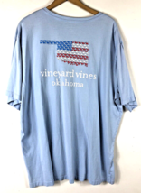 Vineyard Vines Oklahoma T Shirt XXL 2XL Mens Blue American Flag State Sh... - $55.92