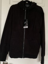 NWT SCOTTeVEST Fleece Hoodie Black Full Zip 21 Pocket Utility Jacket Siz... - £55.15 GBP