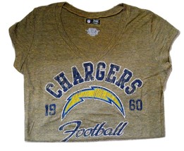 Nfl Womens Jr. V-Neck Tee Chargers Of Fi Cially Lis Nwt Xl - $15.99