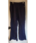Womens XS Matilda Jane Dark Navy Blue Linen Casual Lounge Travel Pants - £14.80 GBP