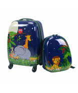 2Pc 12&quot; 16&quot; Kids Luggage Set Suitcase Backpack School Travel Trolley Cas... - £80.30 GBP