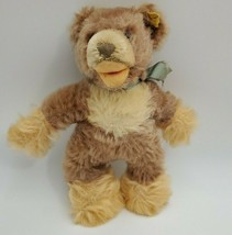 Vintage Steiff Bear Lully 8&quot; Inches Mohair Jointed Head working squeaker  - £23.72 GBP