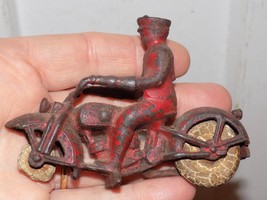 Vintage Cast Metal Motorcycle Toy - $74.25