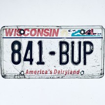  United States Wisconsin Dairyland Passenger License Plate 841-BUP - £13.36 GBP