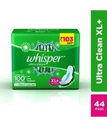 Whisper Ultra Clean Sanitary Pads (44 Count) XL Plus | Free Shipping - £26.67 GBP