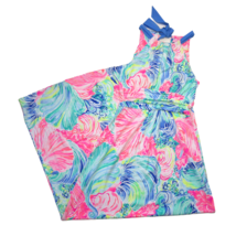 NWT Lilly Pulitzer Martina Maxi in Beach Please Tie Halter Neck Jersey D... - £115.86 GBP