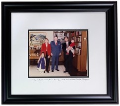 Presidente Ronald Reagan Firmado Enmarcado 14x16 Foto Mate JSA Carga - £1,549.98 GBP