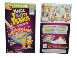 NEW SEALED 2022 Post Magic Fruity Pebbles Nike Cereal Family Size 18.5 o... - $39.59