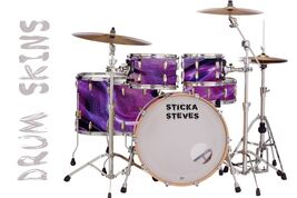 Drum Wrap Percussion Shell Cover Bass Kick Snare Tom DIY-Fushcia Lipglos... - $22.76+