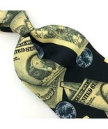 Ralph Marlin Tie USA Currency Dollar Bills Coins Necktie Novelty Ties IN... - £15.48 GBP
