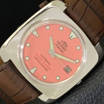 CLASSIC ORIENT AUTOMATIC 46941 JAPAN MENS PEACH DIAL WRIST WATCH a426807-1 - $44.99