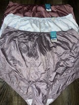 Vanity Fair ~ Womens Brief Underwear Panties 3-Pair 100% Nylon ~ 2XL/9 - £20.90 GBP