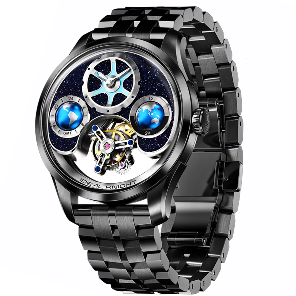   Luxruy Men&#39;s Watches Advanced Tourbillon Automatic Mechanical Wristwatch Water - £3,335.63 GBP