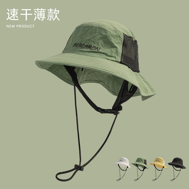 Professional Outdoor Sunshade Bucket Hats for Men and Women Summer Travel Light - £16.19 GBP