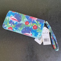 Tropical Wristlet Wallet Flamingo Floral Destination Wedding Florida New - $6.24