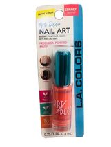 L.A. COLORS***Nails ART DECO***Flamingo #CBNA631. 0.25 fl oz/7.5 ml~ - $8.79