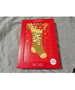 18 Image Arts Stocking Poinsettia Boxed Christmas Cards Red Gold Shiny - $185.09 MXN