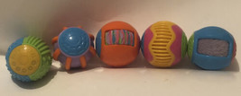 Roll Around Balls Fisher Price lot of 5 Toys Pre-school T1 - $14.84