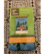 Chesta Co Lowes Double Sided Garden Flag 12 x 18 Holiday Themed Vintage ... - £9.98 GBP