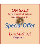 Special Offer - Buy 3 Cross Stitch Patterns and 1 other is in Gift (tota... - £9.39 GBP