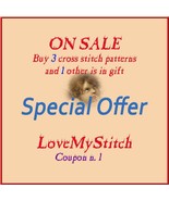 Special Offer - Buy 3 Cross Stitch Patterns and 1 other is in Gift (tota... - €10,49 EUR