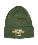 TUSKEGEE AIRMEN BEANIE HAT USA ARMY RED TAILS BEANIE SKULL CAP - €19,44 EUR