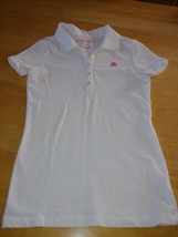 Aeropostale Ladies Ss White Stretch Polo SHIRT-S-COTTON/SPAND.-BARELY WORN-CUTE - £7.92 GBP