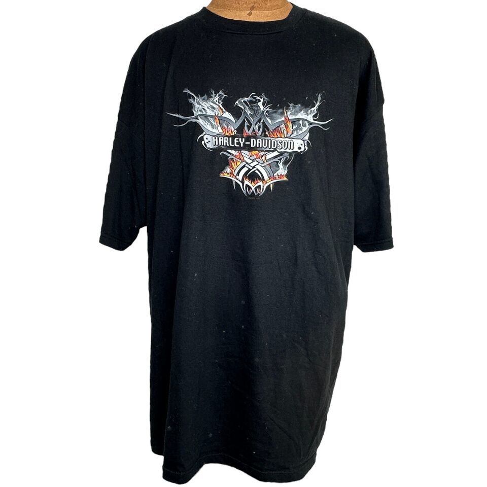 Primary image for Vintage Harley Davidson Motorcycle Smoke Eagle T-Shirt Size 3XL 2003 York PA