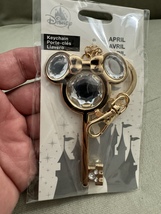 Disney Parks April Faux Crystal Birthstone Keychain NEW image 3