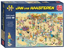 NEW Jumbo Jigsaw Puzzle 2000 Pieces ‎‎‎20072 Jan van Haasteren Sand Scul... - $42.89