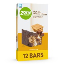 Zone Perfect All Natural Nutrition Bar, Fudge Graham, 1.76-Ounce Bars in 12-Coun - £63.70 GBP