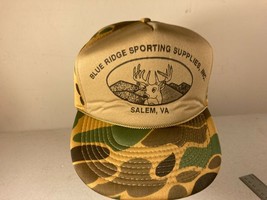 Vintage Blue Ridge Sporting Supplies Salem VA Camo Foam Snapback Hat - £14.94 GBP