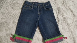Gymboree Crop Pants With Multicolor strips and Bowties in the side size 4 - £6.73 GBP