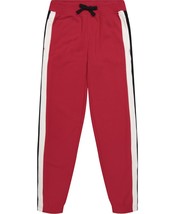 Nautica Little Boys Side Stripe Fleece Joggers,Red,Medium (5) - $27.23