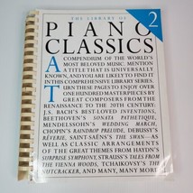 The Library of Piano Classics Book 2 Sheet Music Many Classical Composers Comb - $29.92