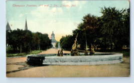 Thompson Fountain Lincoln Nebraska Postcard - £4.05 GBP