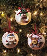 Set Of 3 Color-Changing, LED Lighted Snowball Ornaments - $534.81 MXN