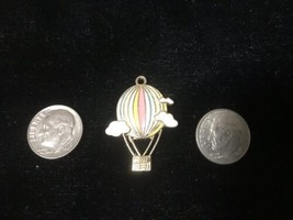 Hot Air Balloon Enamel Bangle charm - Necklace Pendant Charm C32 Style PHB - $15.95
