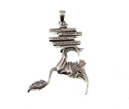 Solid 925 Sterling Silver Amy Brown Bookworm Goblin Pendant Peter Stone Jewelry - £37.25 GBP