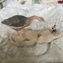 1990 ‘s Schmid Hand Painted Lowell Davis Scotland Sculptured Goose And Mouse - £15.17 GBP