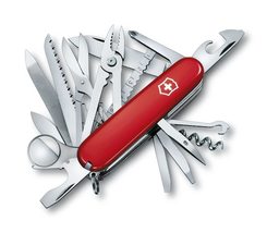 Victorinox Swisschamp, Swiss Army Knife, Red with Leather Case in Bliste... - £145.04 GBP