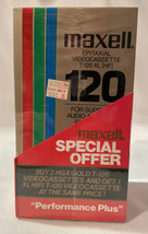 New Maxell VHS Bonus 3 Pack - 1 Professional Grade XL-HIFI &amp; 2 Premium H... - $8.54