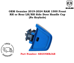 OEM 2019-2024 RAM 1500 Exterior Passenger Door Handle Cap Hydro Blue 6EG... - $18.80