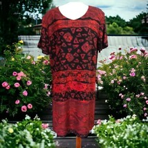 Carole Little Dress Sz 12 Vintage Rayon Layered Side Ties Sheath Boho Et... - $39.59